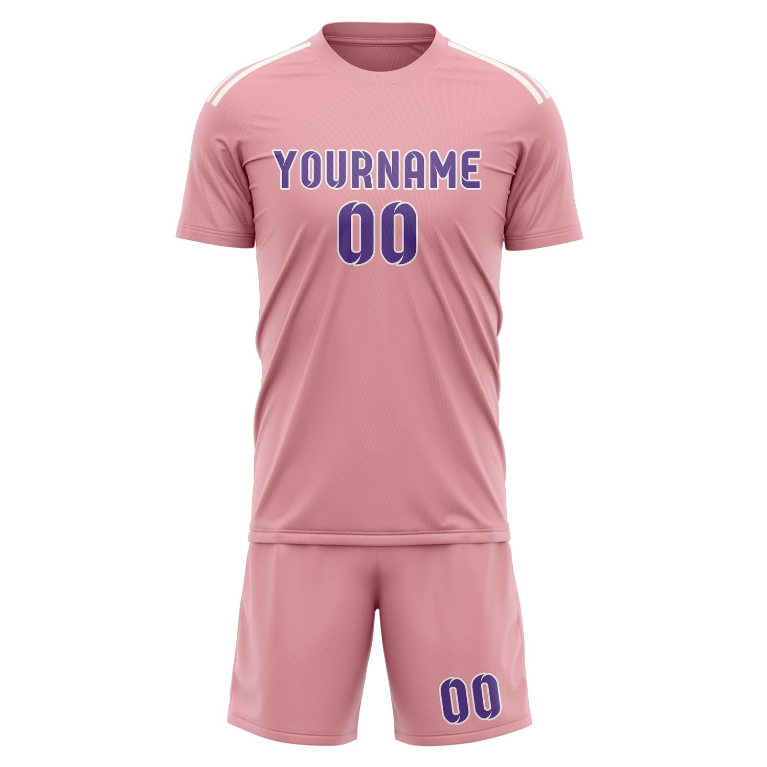 Kit da football professionale rosa lavanda personalizzato