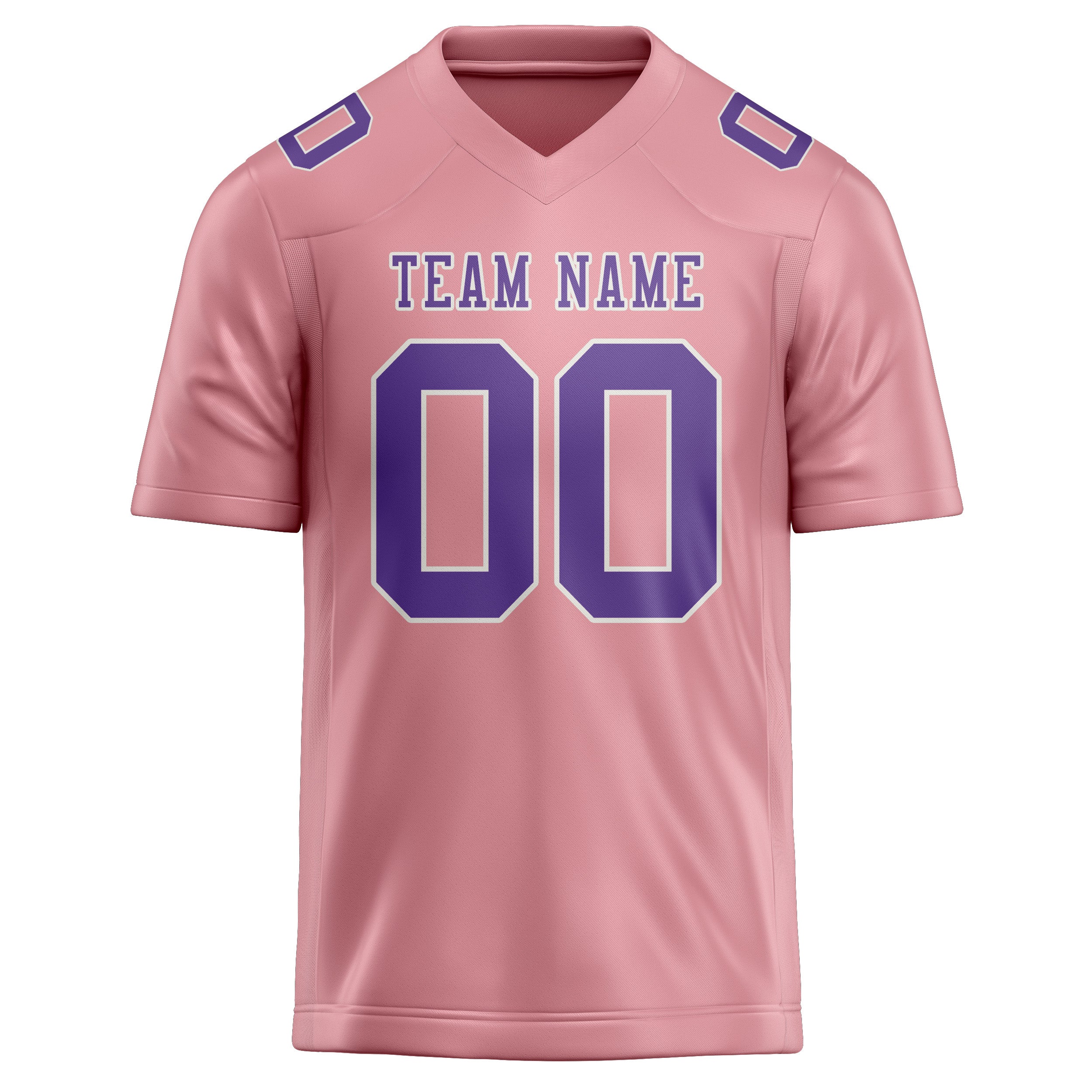 Maßgeschneidertes Professionelles Rosa Lavendel Rugbytrikot