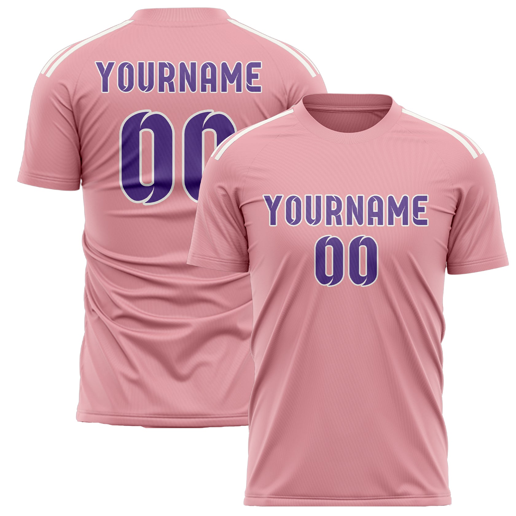 Benutzerdefiniertes Professionelles Rosa Lavendel Fußballtrikot
