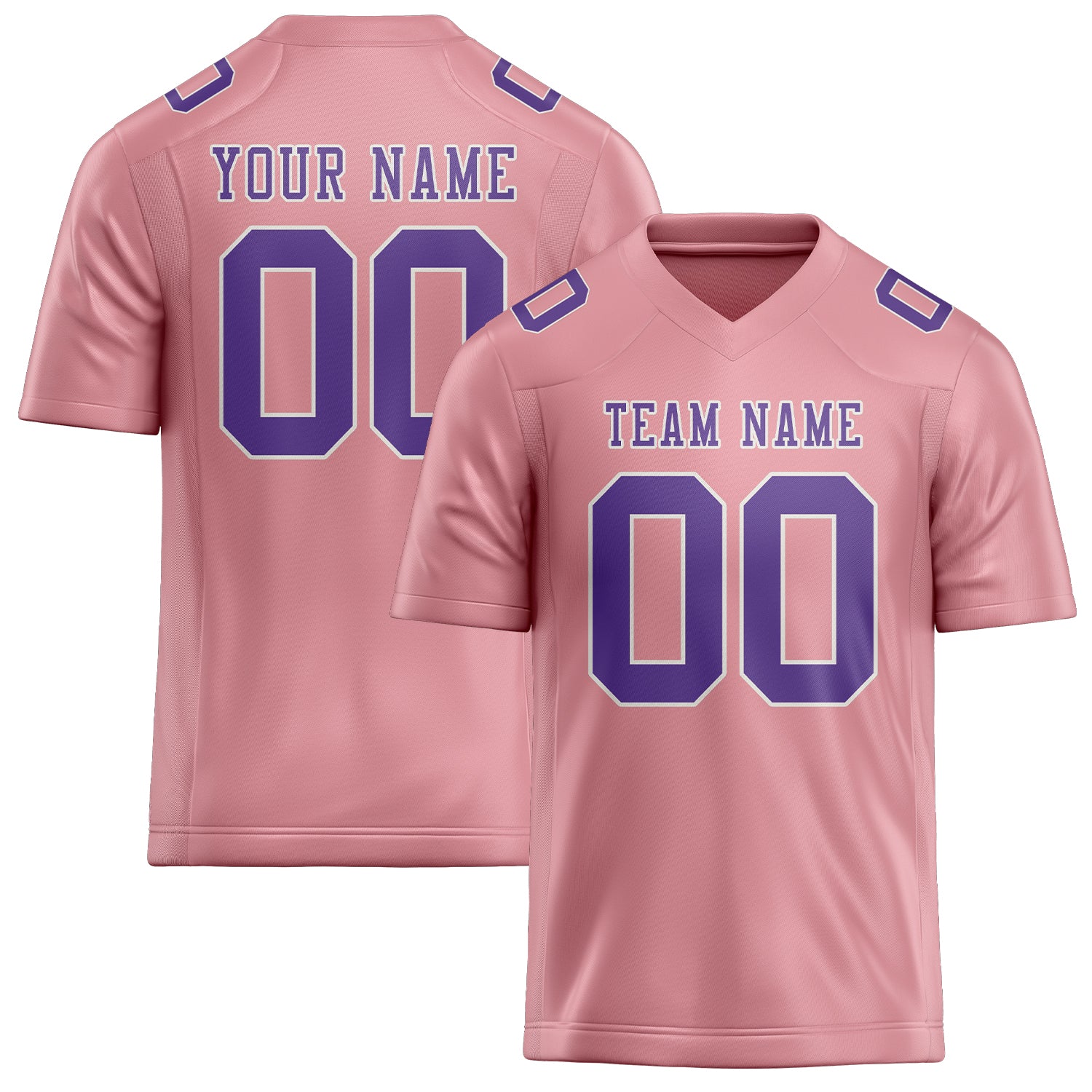 Maßgeschneidertes Professionelles Rosa Lavendel Rugbytrikot
