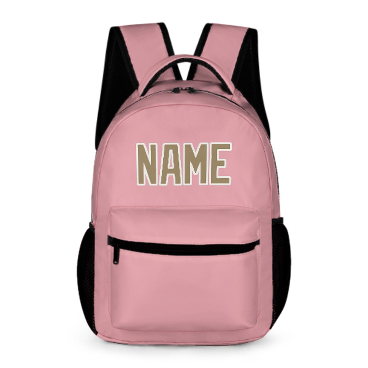 Maßgeschneidertes Rosa Hellkhaki Kinderrucksack