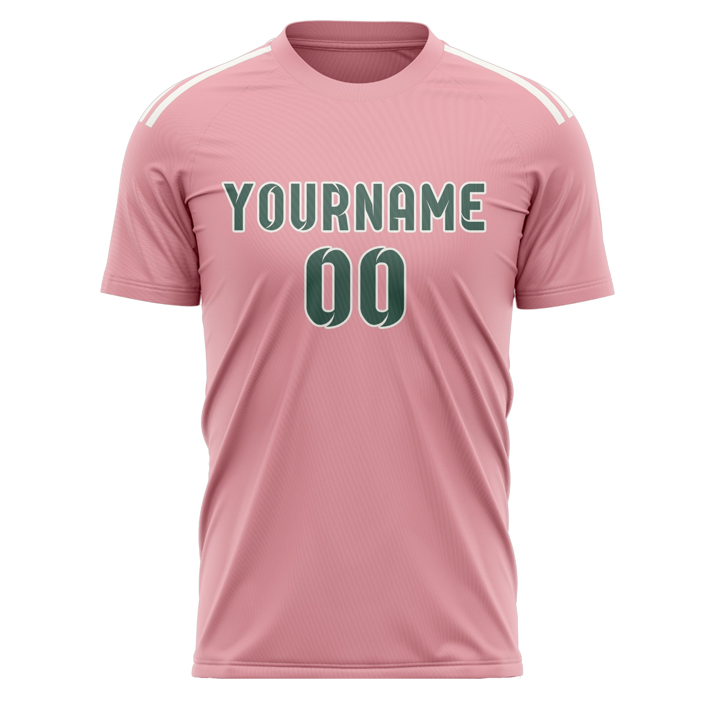 Benutzerdefiniertes Professionelles Rosa Blaugrün Fußballtrikot