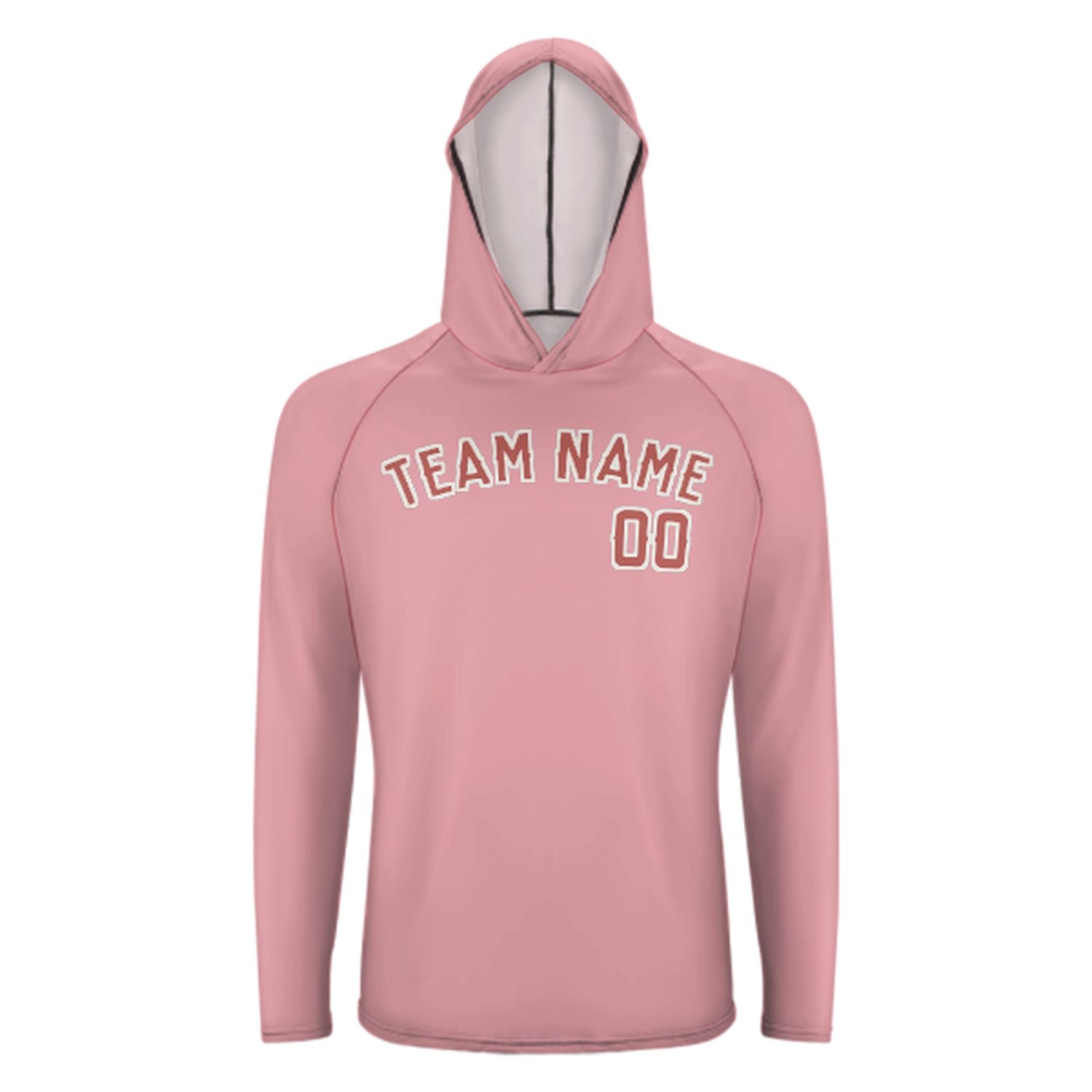 Maßgeschneidertes Rosa Kupferrose UV-Hoodie