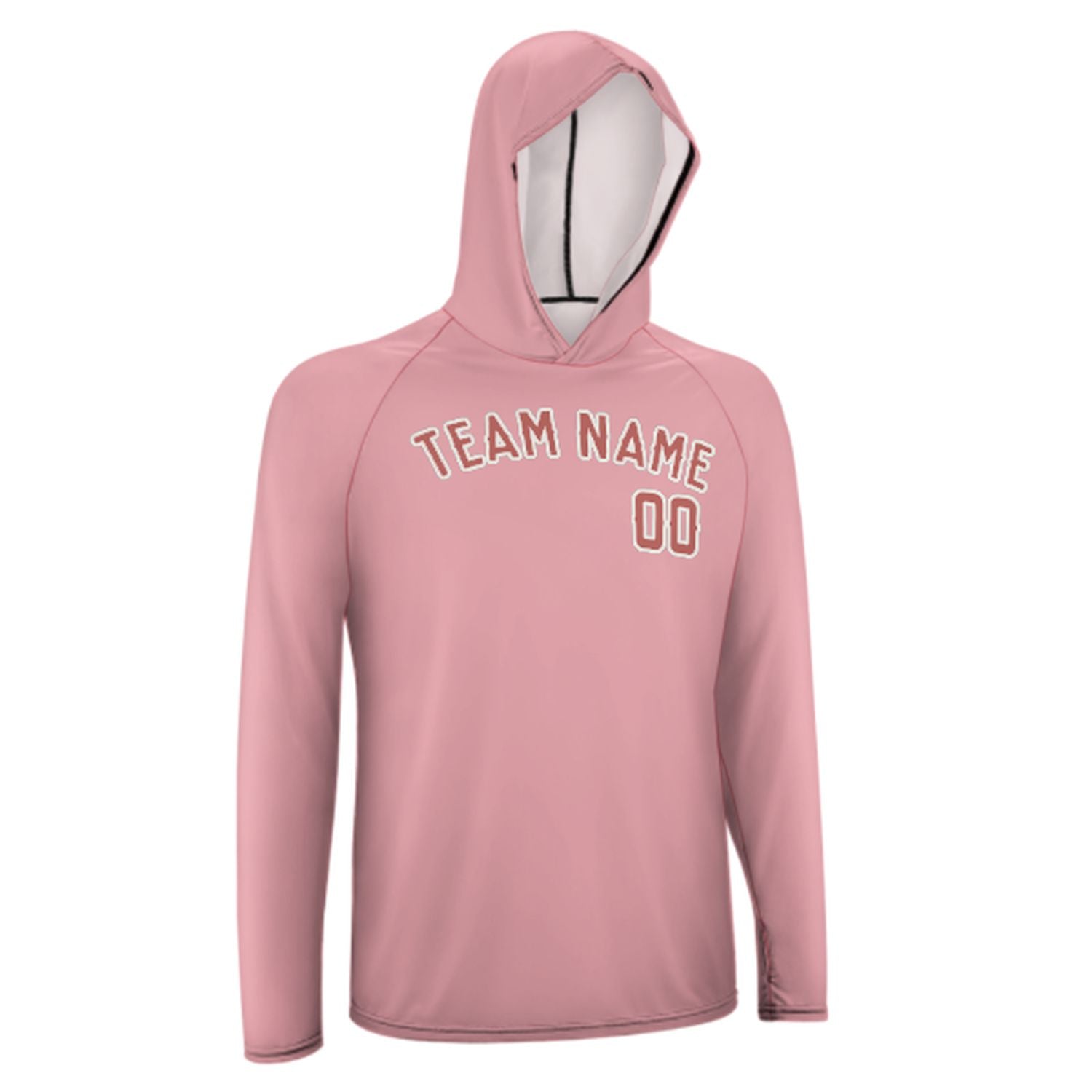 Maßgeschneidertes Rosa Kupferrose UV-Hoodie
