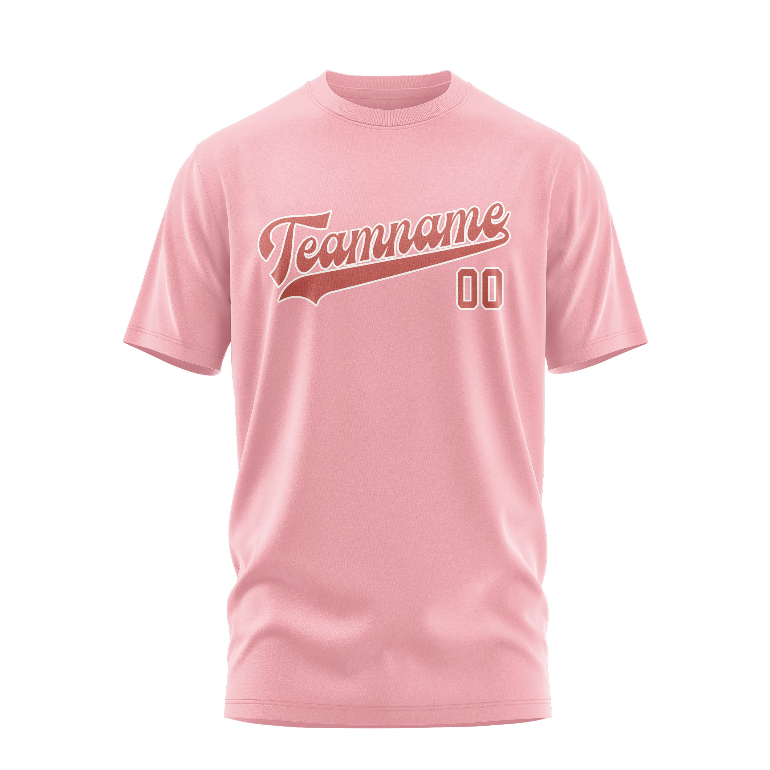 Maßgeschneidertes Rosa Kupferrose T-Shirt