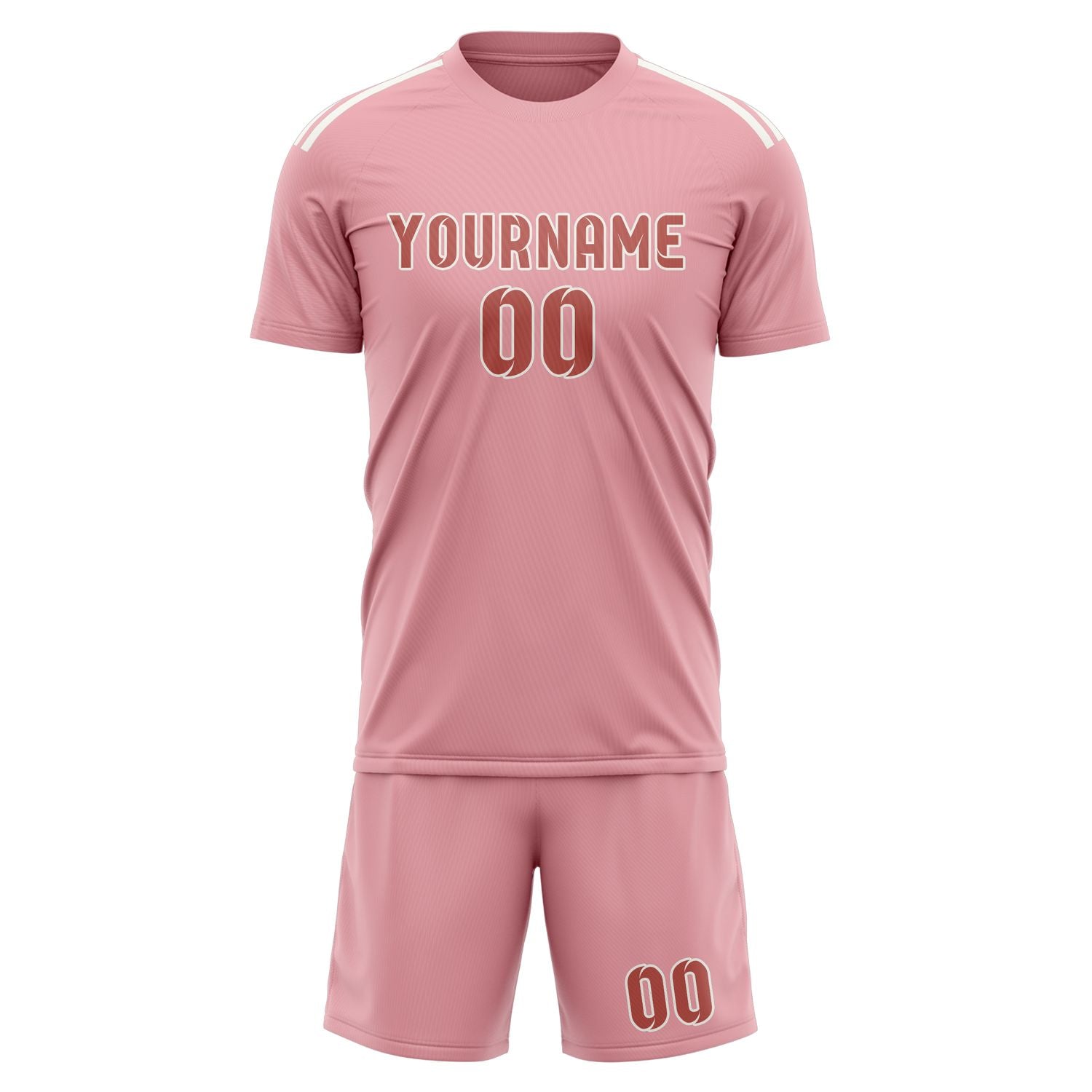 Kit da football professionale personalizzato "Rosa Rame"