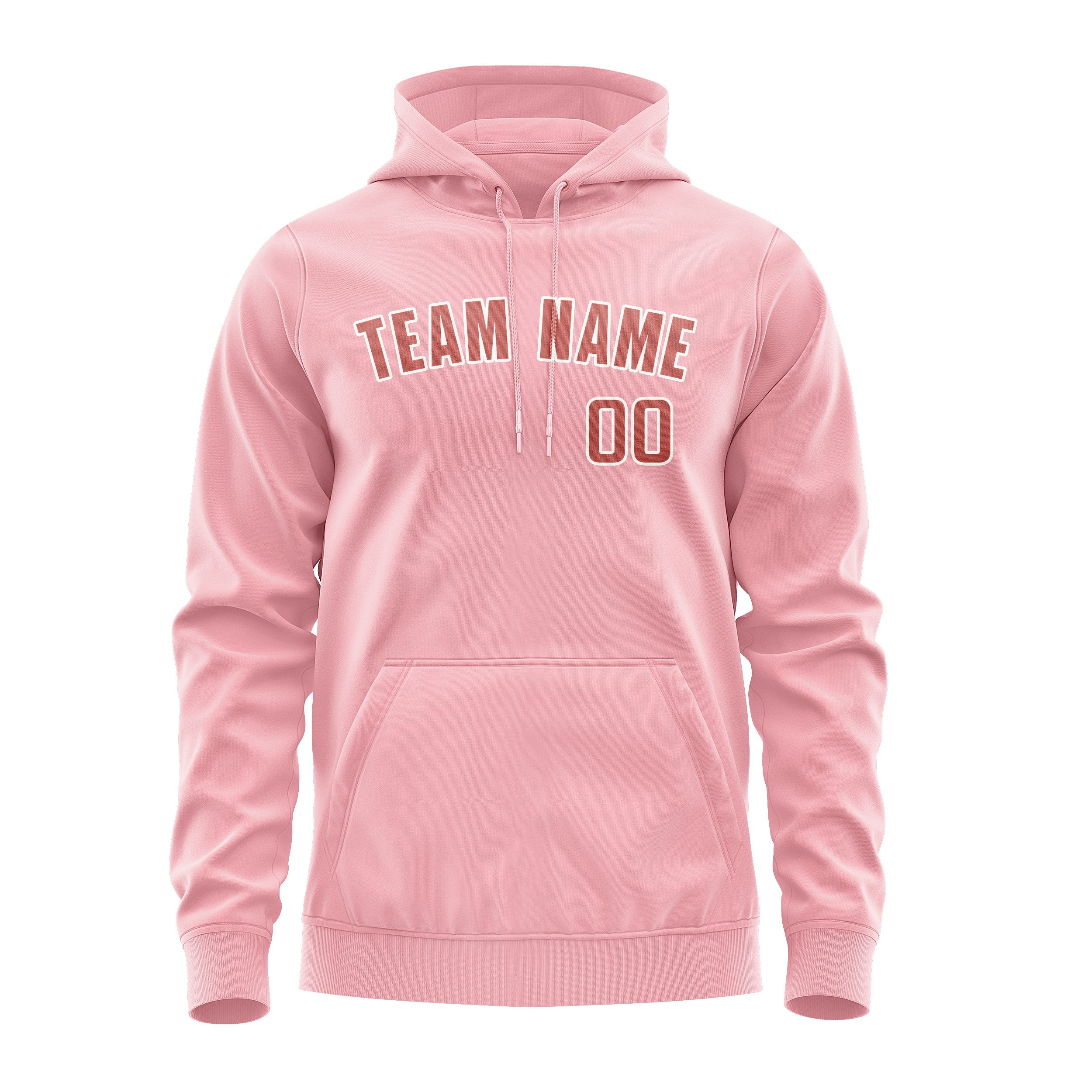 Maßgeschneidertes Rosa Kupferrose Hoodie