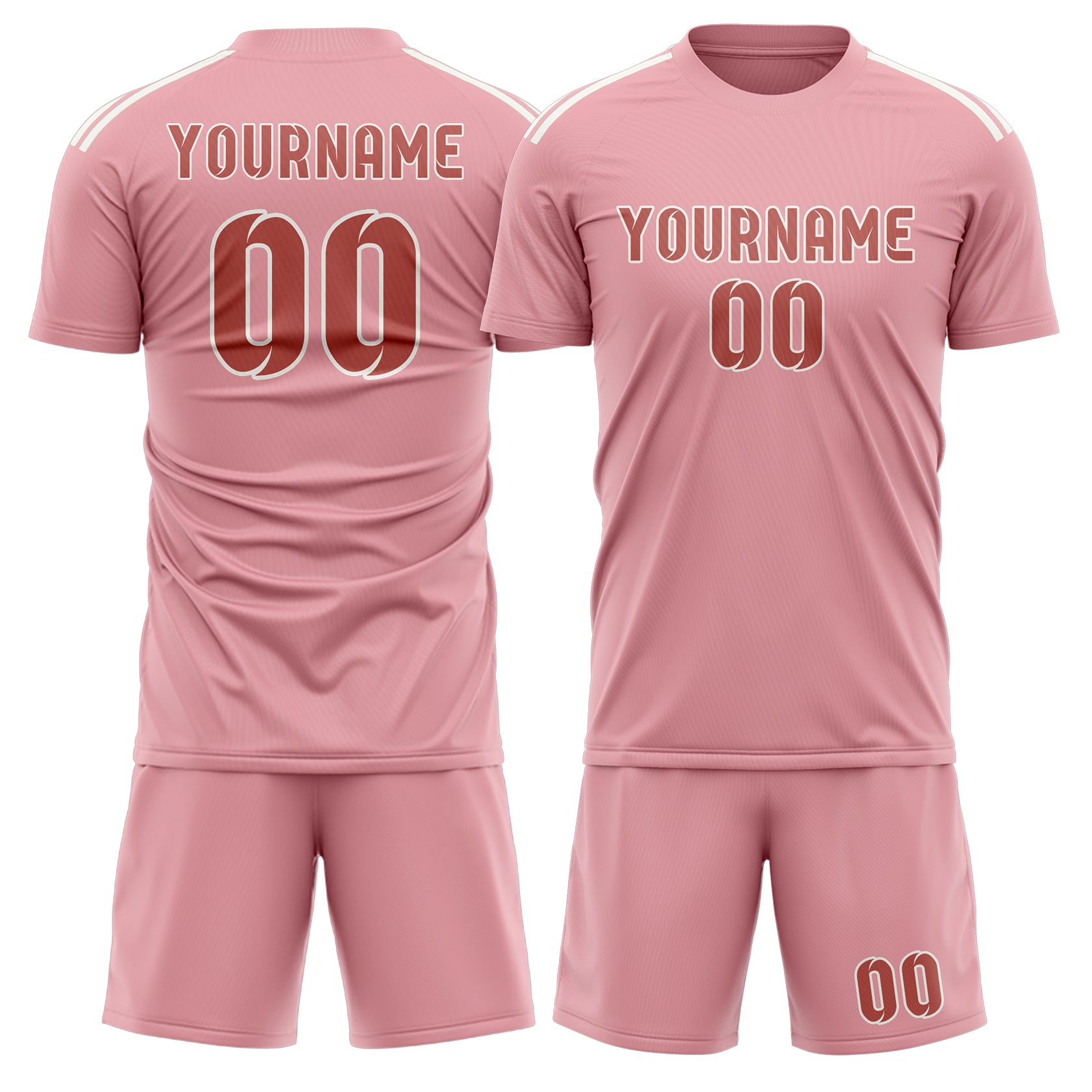 Kit da football professionale personalizzato "Rosa Rame"