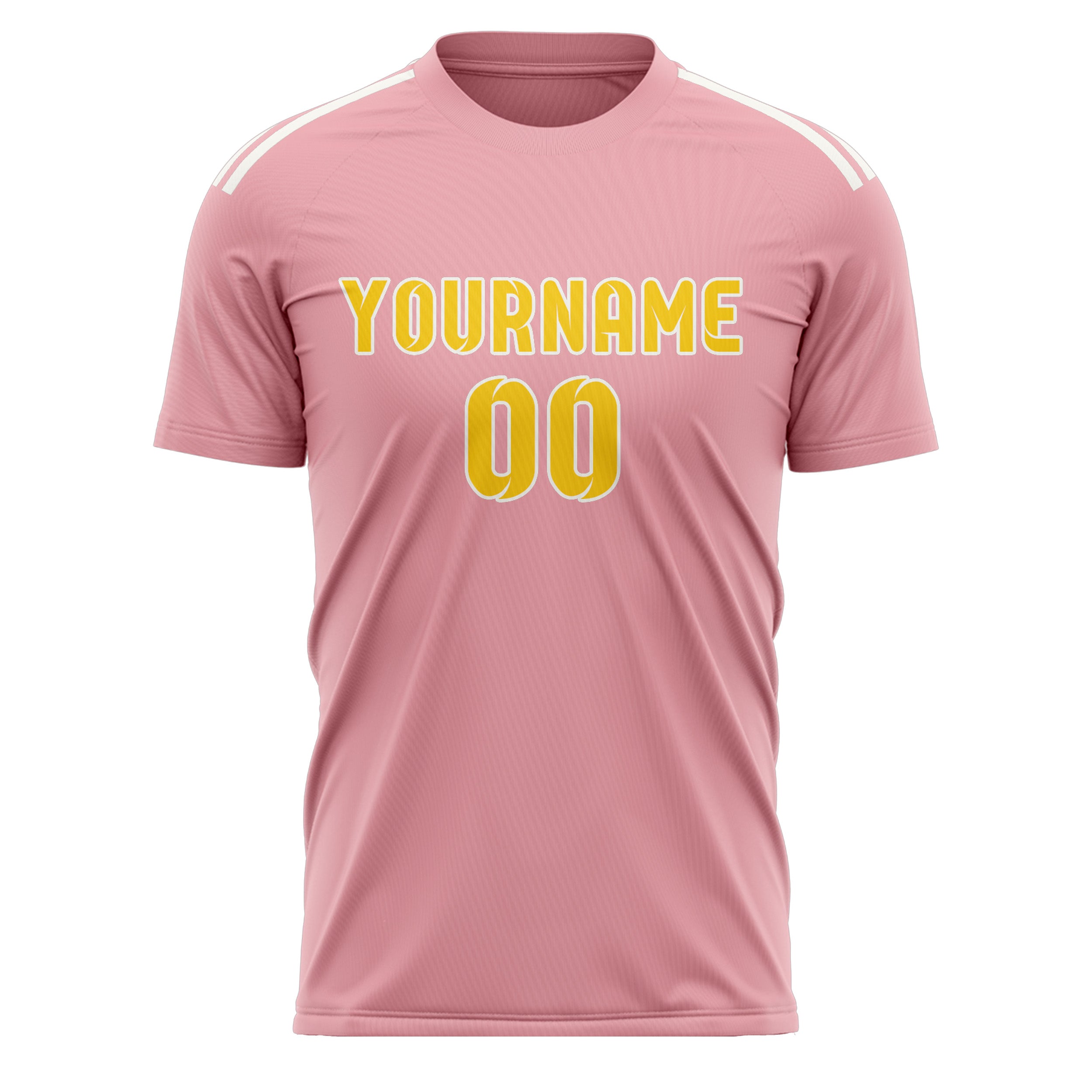 Benutzerdefiniertes Professionelles Rosa Gold Fußballtrikot