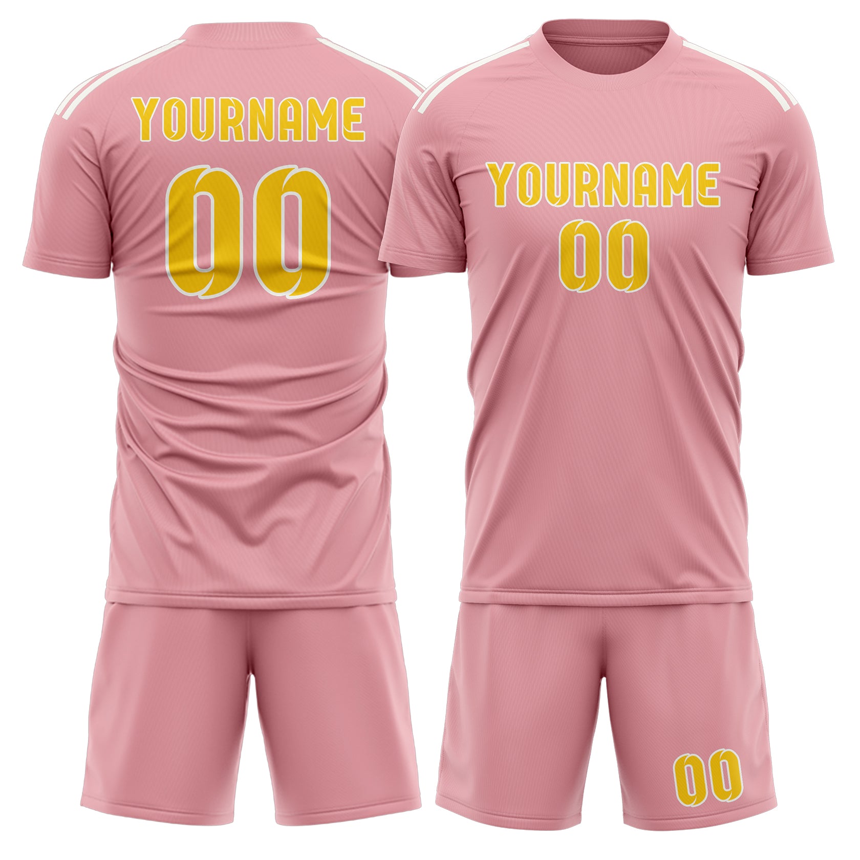 Set di maglie da football personalizzate in oro rosa professionali