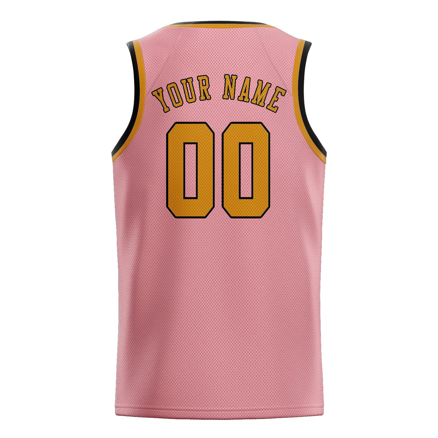 Benutzerdefiniertes Professionelles Rosa Gelb Basketballtrikot