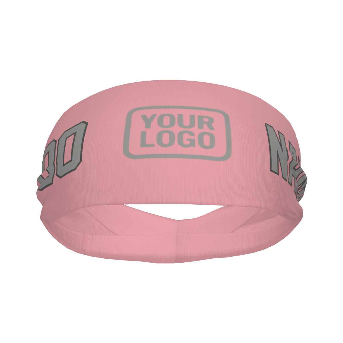 Maßgeschneidertes Rosa Grau Sport Stirnband