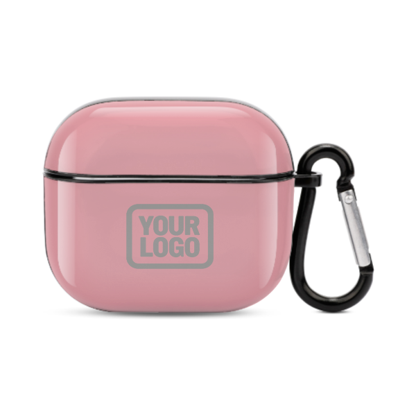 Maßgeschneidertes Rosa Grau AirPods-Hülle (3. Generation)