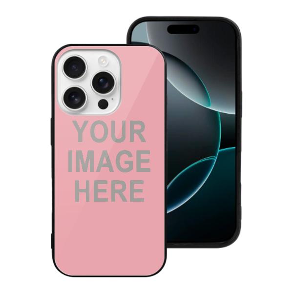 Custodia per telefono personalizzata rosa e grigia