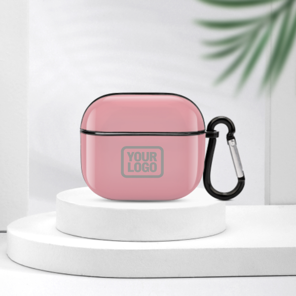Maßgeschneidertes Rosa Grau AirPods-Hülle (3. Generation)