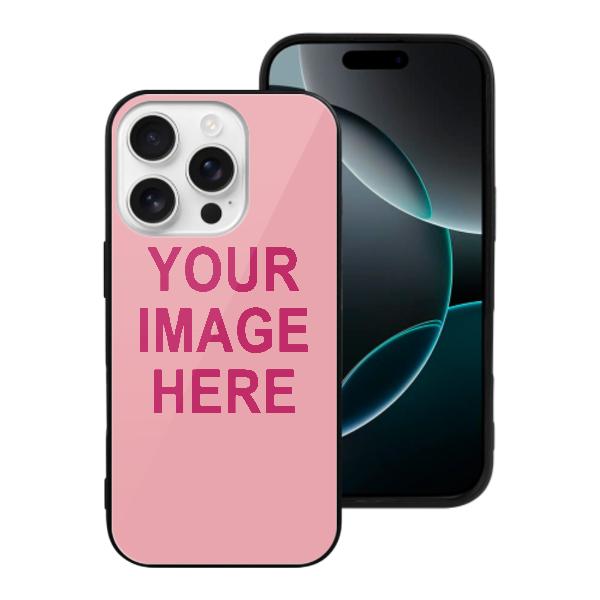 Custodia per telefono personalizzata rosa e rossa
