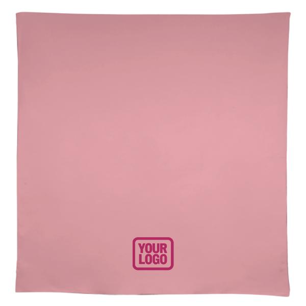 Tovaglia quadrata rosa su misura