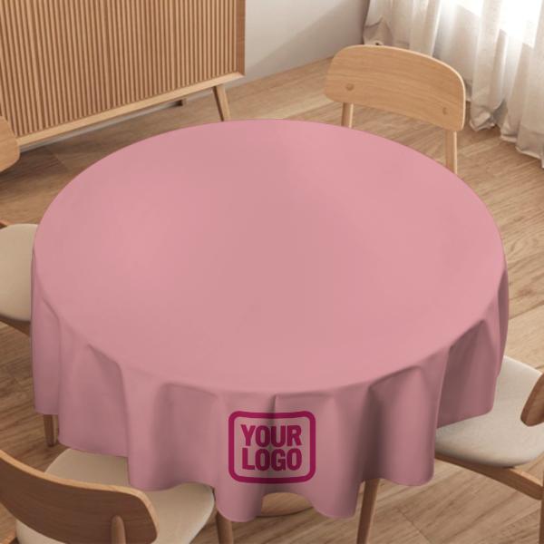 Maßgeschneidertes Rosa Rosarot Runde Tischdecke
