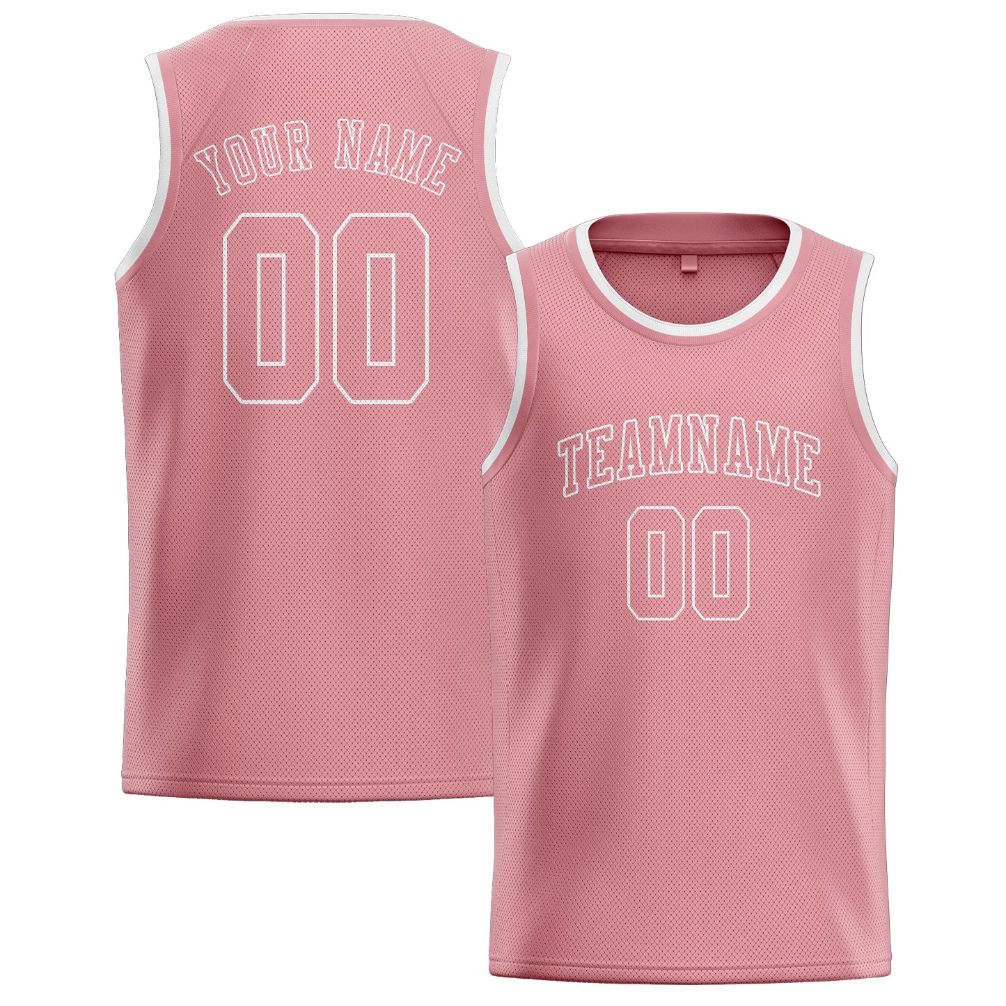 Benutzerdefiniertes Professionelles Rosa Rosa Basketballtrikot