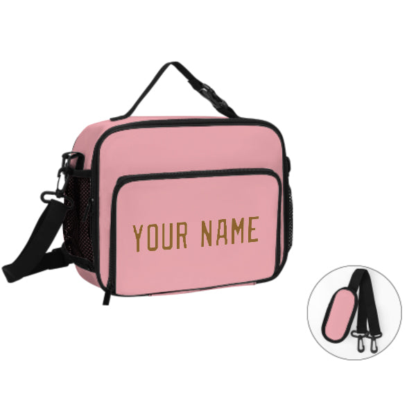 Maßgeschneidertes Rosa Khaki Lunch-Tasche