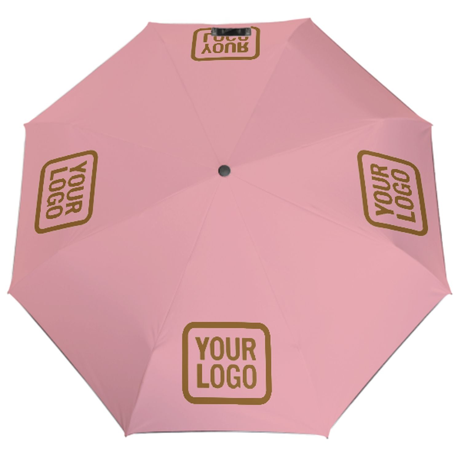 Maßgeschneidertes Rosa Khaki Automatik-Regenschirm