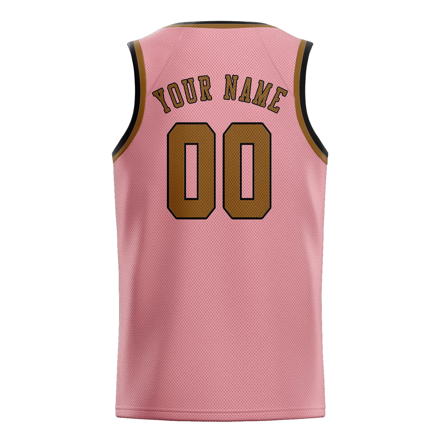 Benutzerdefiniertes Professionelles Rosa Khaki Basketballtrikot