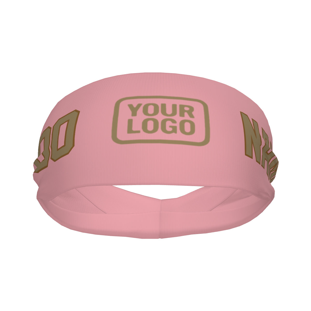 Maßgeschneidertes Rosa Hellkhaki Sport Stirnband