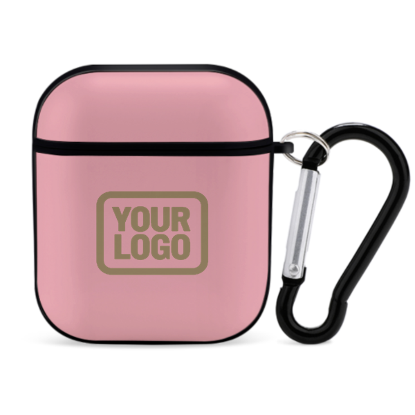 Maßgeschneidertes Rosa Hellkhaki AirPods-Hülle