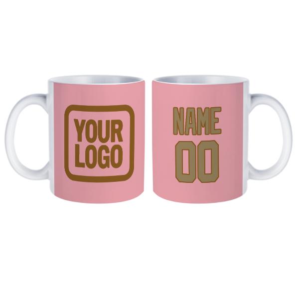 Tazza personalizzata rosa chiaro kaki