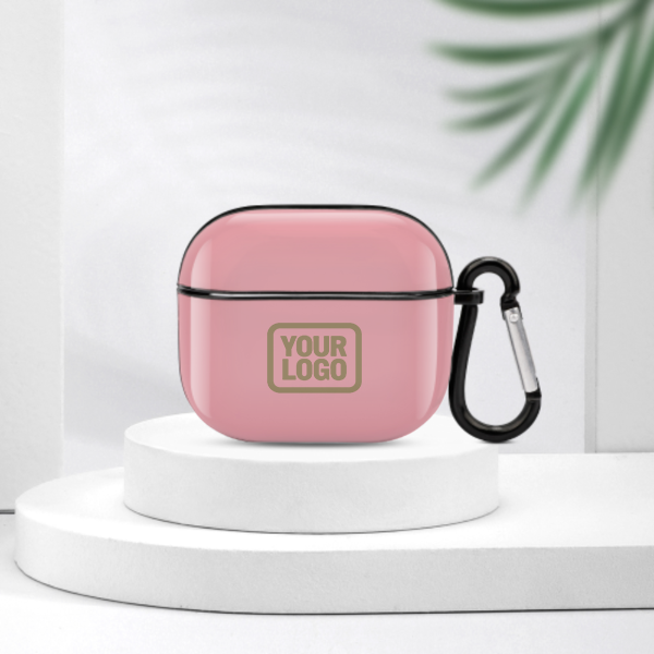 Maßgeschneidertes Rosa Hellkhaki AirPods-Hülle (3. Generation)