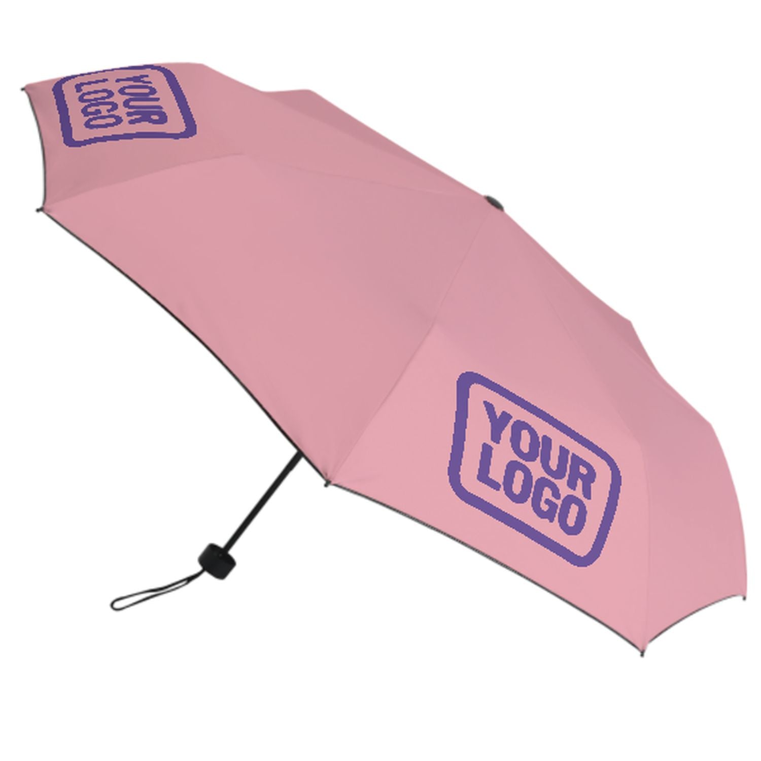 Maßgeschneidertes Rosa Lavendel Automatik-Regenschirm