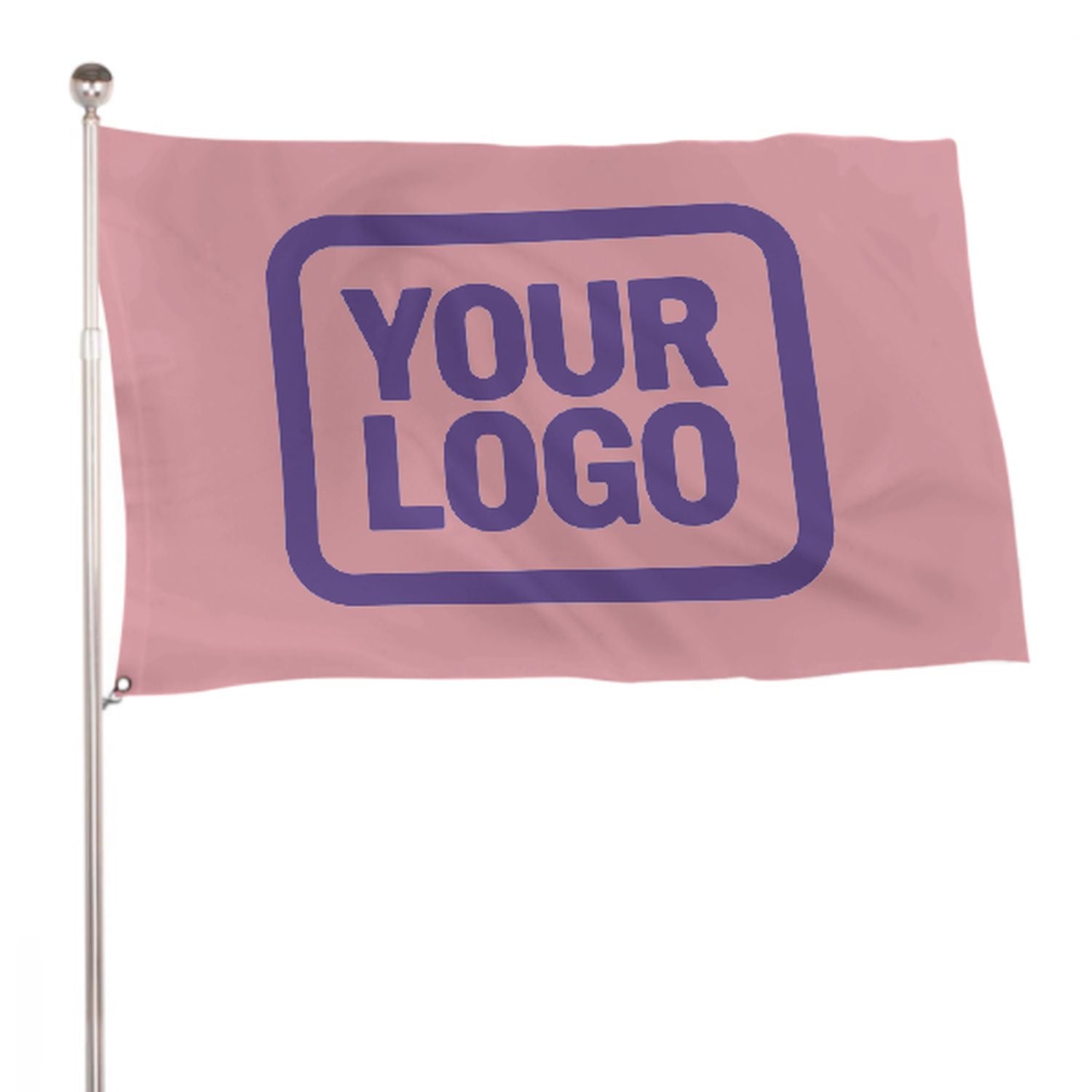 Maßgeschneidertes Rosa Lavendel Flagge