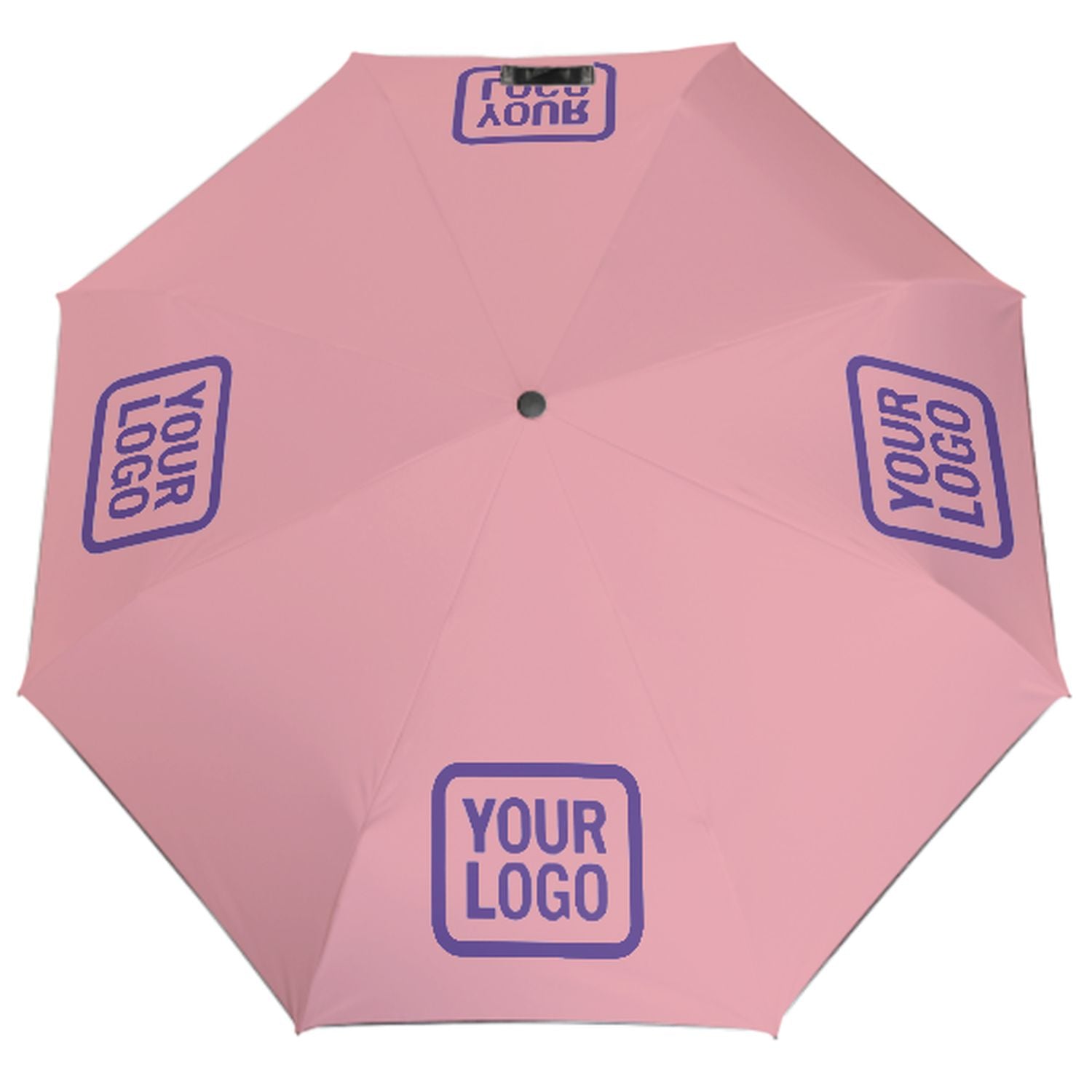 Maßgeschneidertes Rosa Lavendel Automatik-Regenschirm