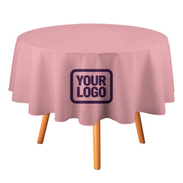 Maßgeschneidertes Rosa Lila Runde Tischdecke