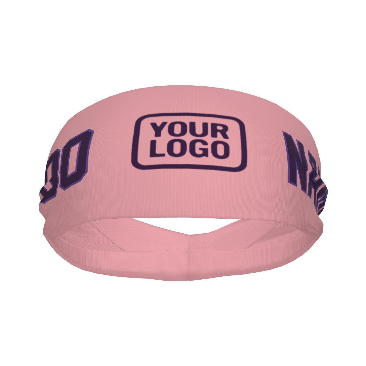 Maßgeschneidertes Rosa Lila Sport Stirnband