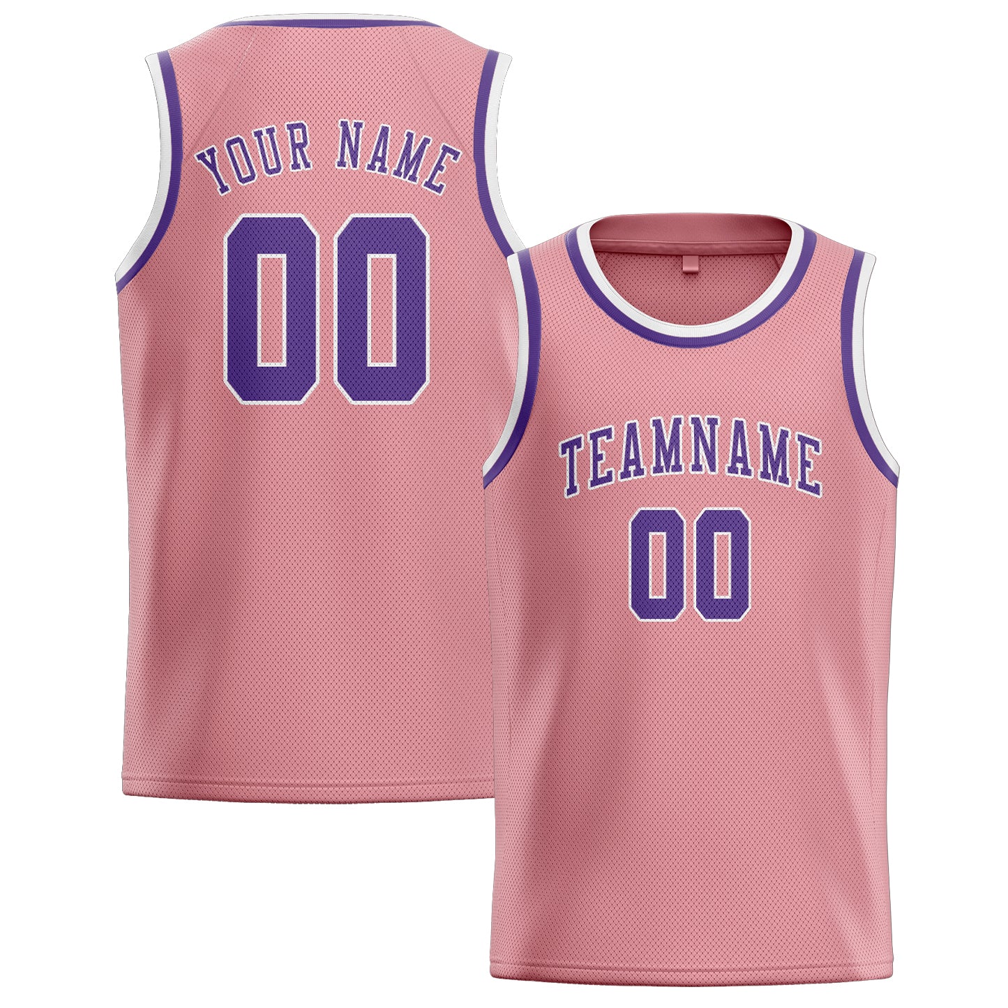 Benutzerdefiniertes Professionelles Rosa Lavendel Basketballtrikot
