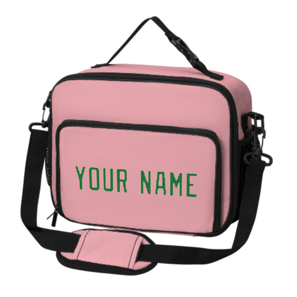 Maßgeschneidertes Rosa Emerald Green Lunch-Tasche