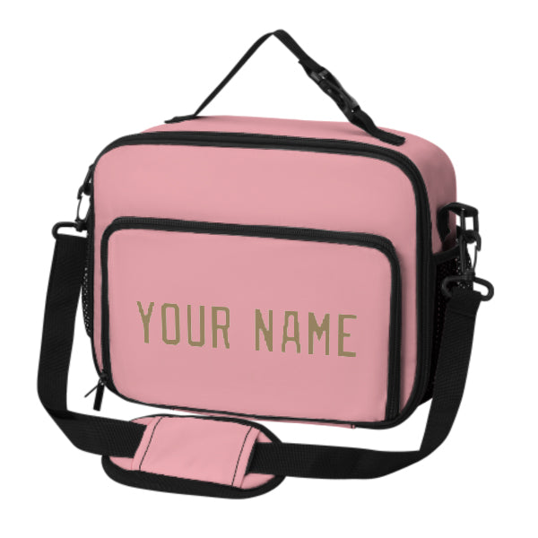Maßgeschneidertes Rosa Light Khaki Lunch-Tasche