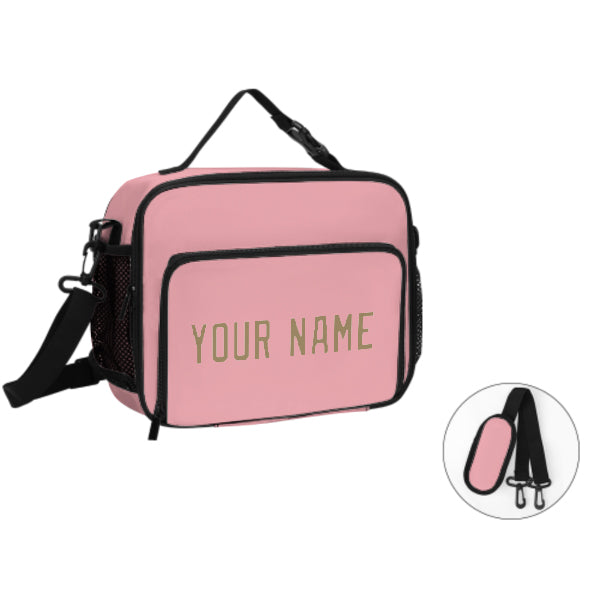 Maßgeschneidertes Rosa Light Khaki Lunch-Tasche
