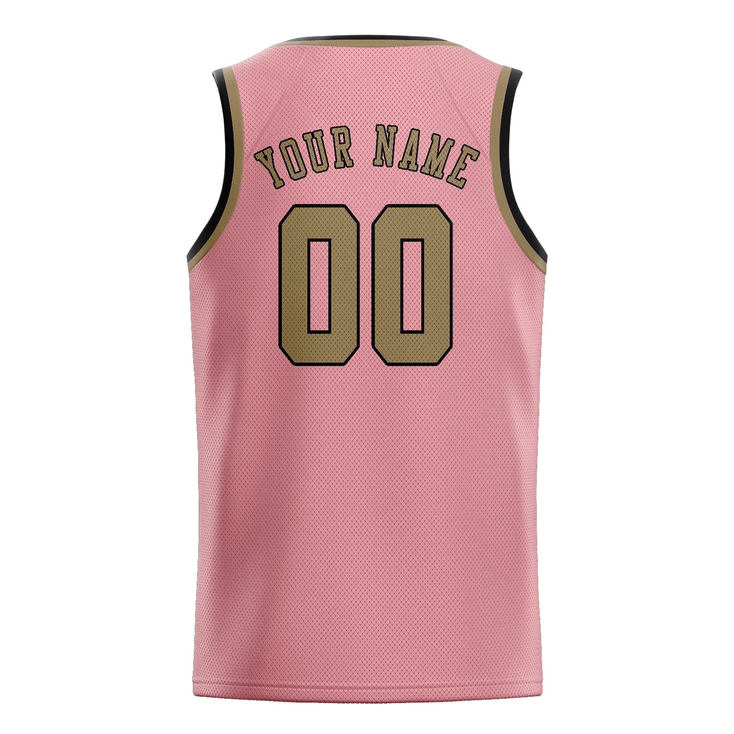 Benutzerdefiniertes Professionelles Rosa Hellkhaki Basketballtrikot