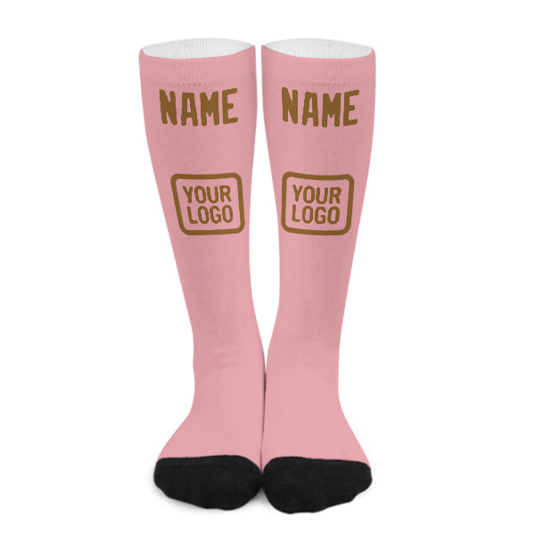 Maßgeschneidertes Rosa Khaki Kniestrümpfe
