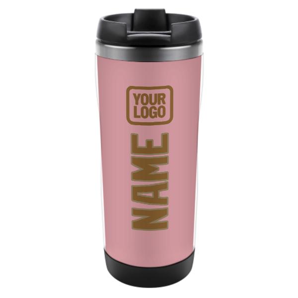 Maßgeschneidertes Rosa Khaki Edelstahlbecher