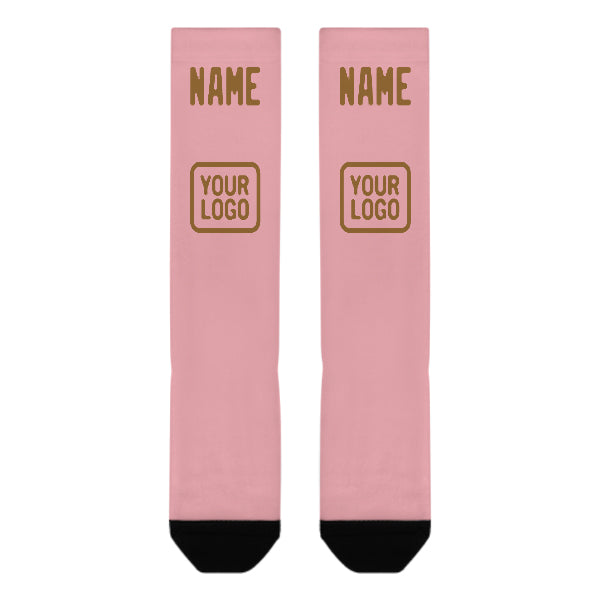 Maßgeschneidertes Rosa Khaki Kniestrümpfe