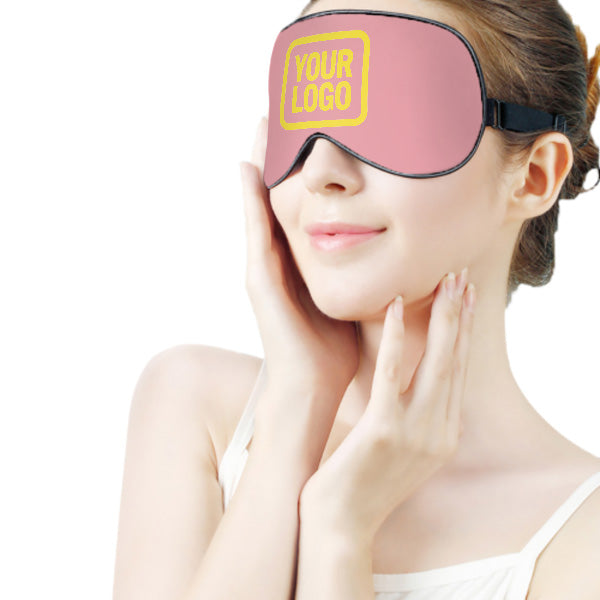 Maßgeschneidertes Rosa Blassgelb Schlafmaske