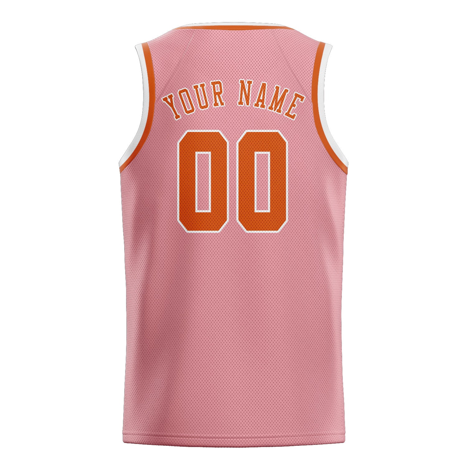 Benutzerdefiniertes Professionelles Rosa Orange Basketballtrikot