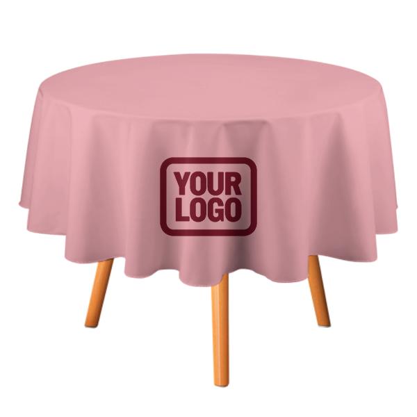 Maßgeschneidertes Rosa Karmesinrot Runde Tischdecke
