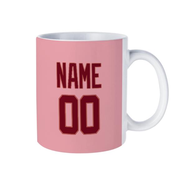 Tazza personalizzata rosa cremisi