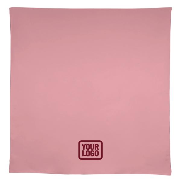Tovaglia quadrata rosa rame su misura