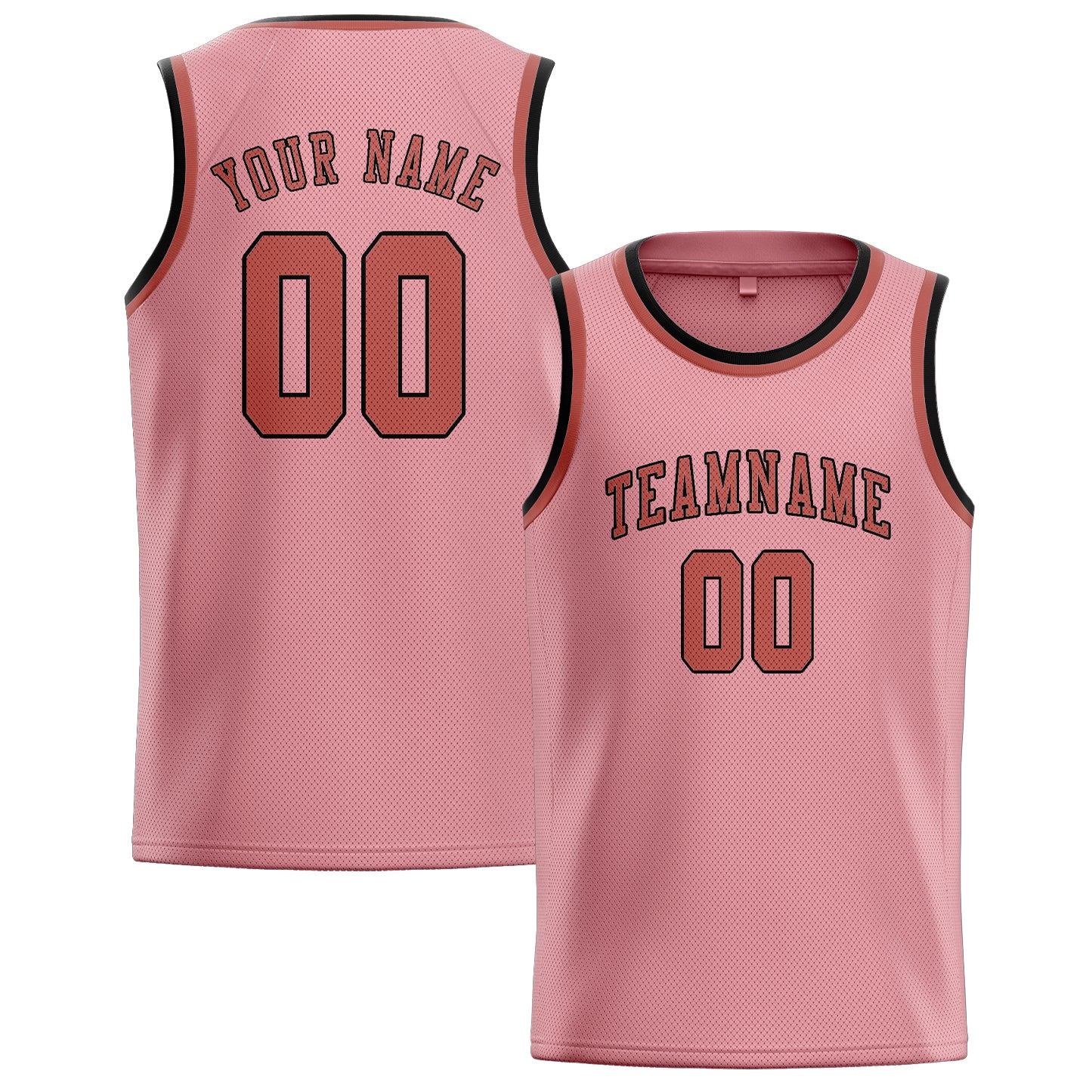 Benutzerdefiniertes Professionelles Rosa Kupferrose Basketballtrikot