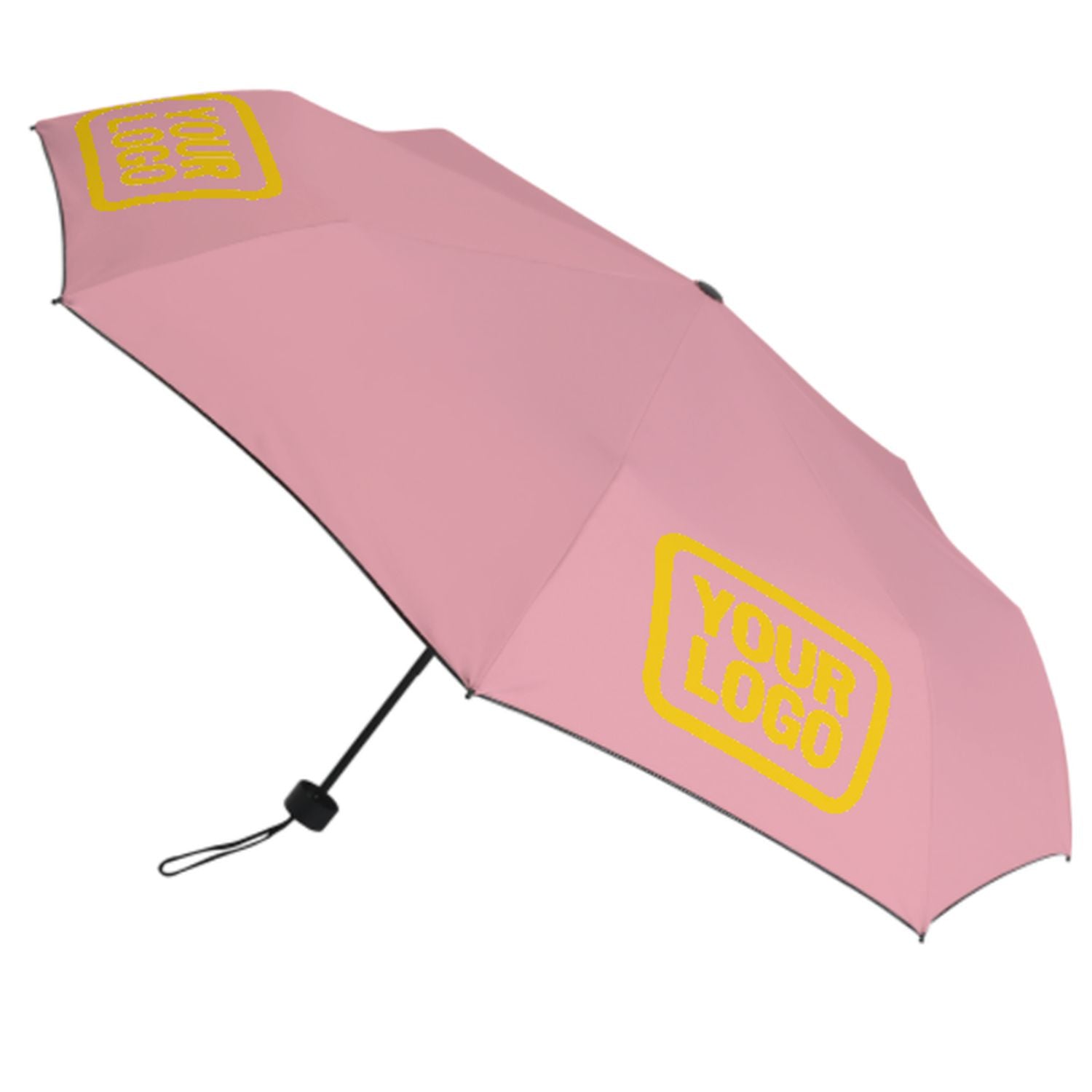 Maßgeschneidertes Rosa Gold Automatik-Regenschirm